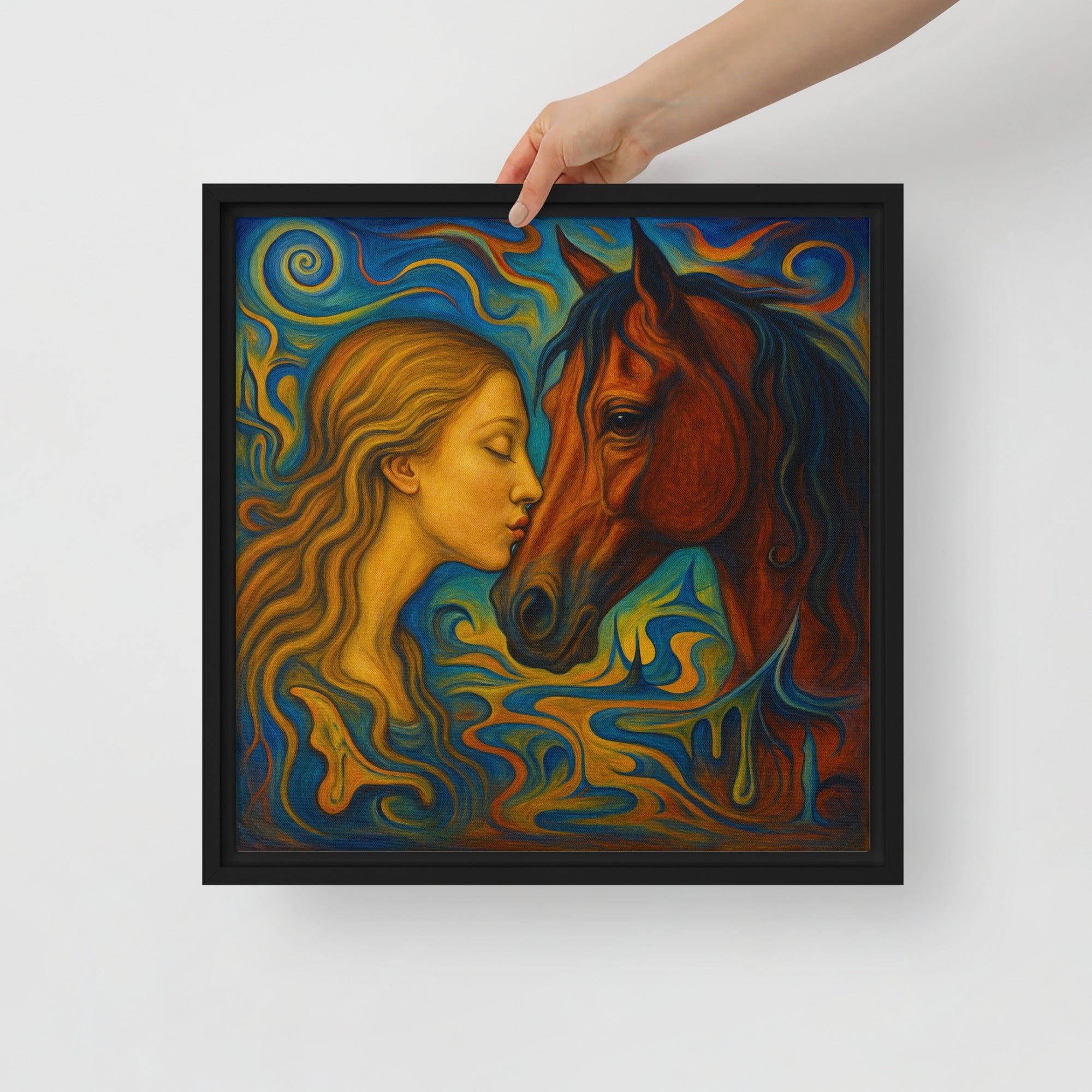 Toile encadrée 16″×16″ Laurent Hassid Studio