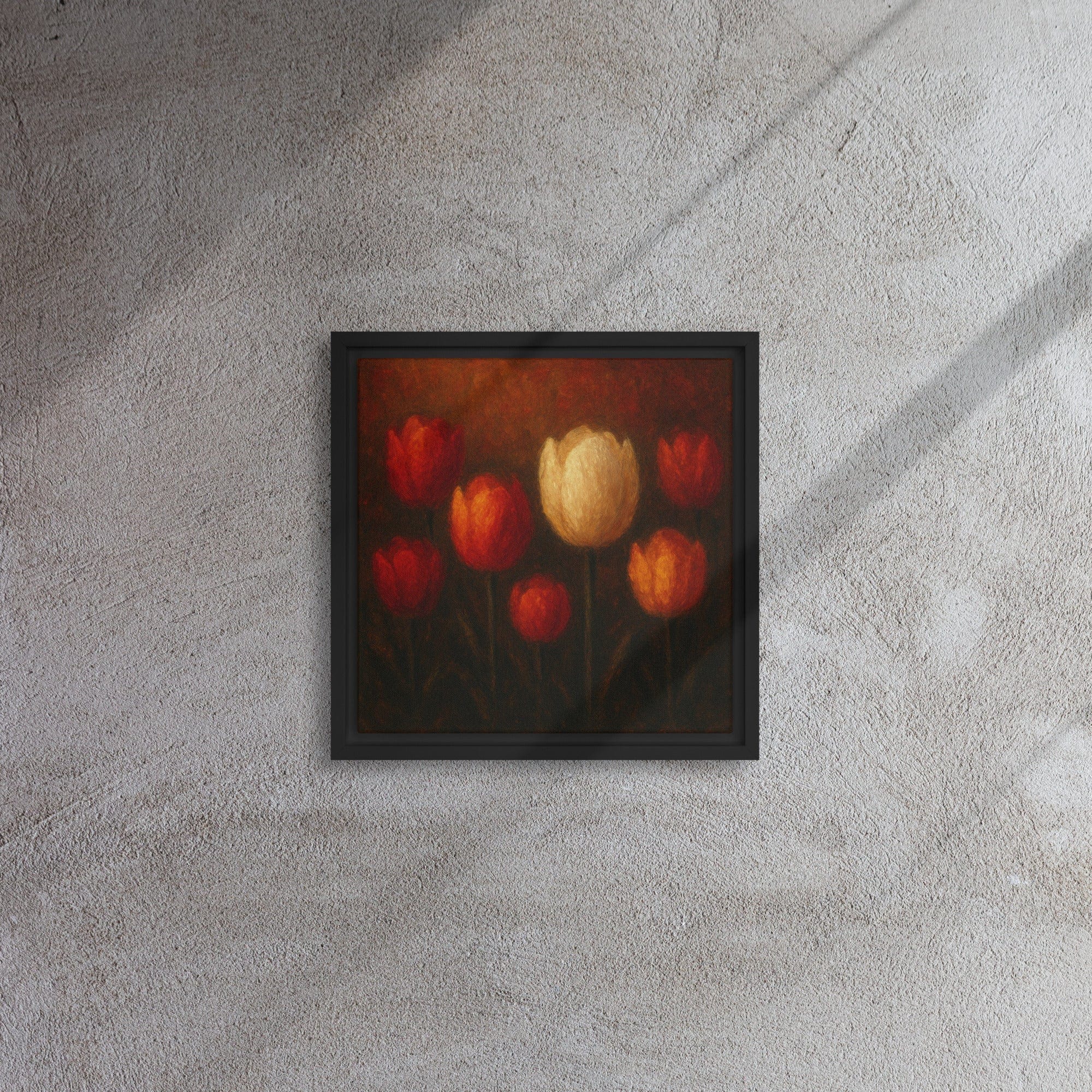 Toile encadrée - "L’Unique" - Just Flowers 12″×12″ Laurent Hassid Studio