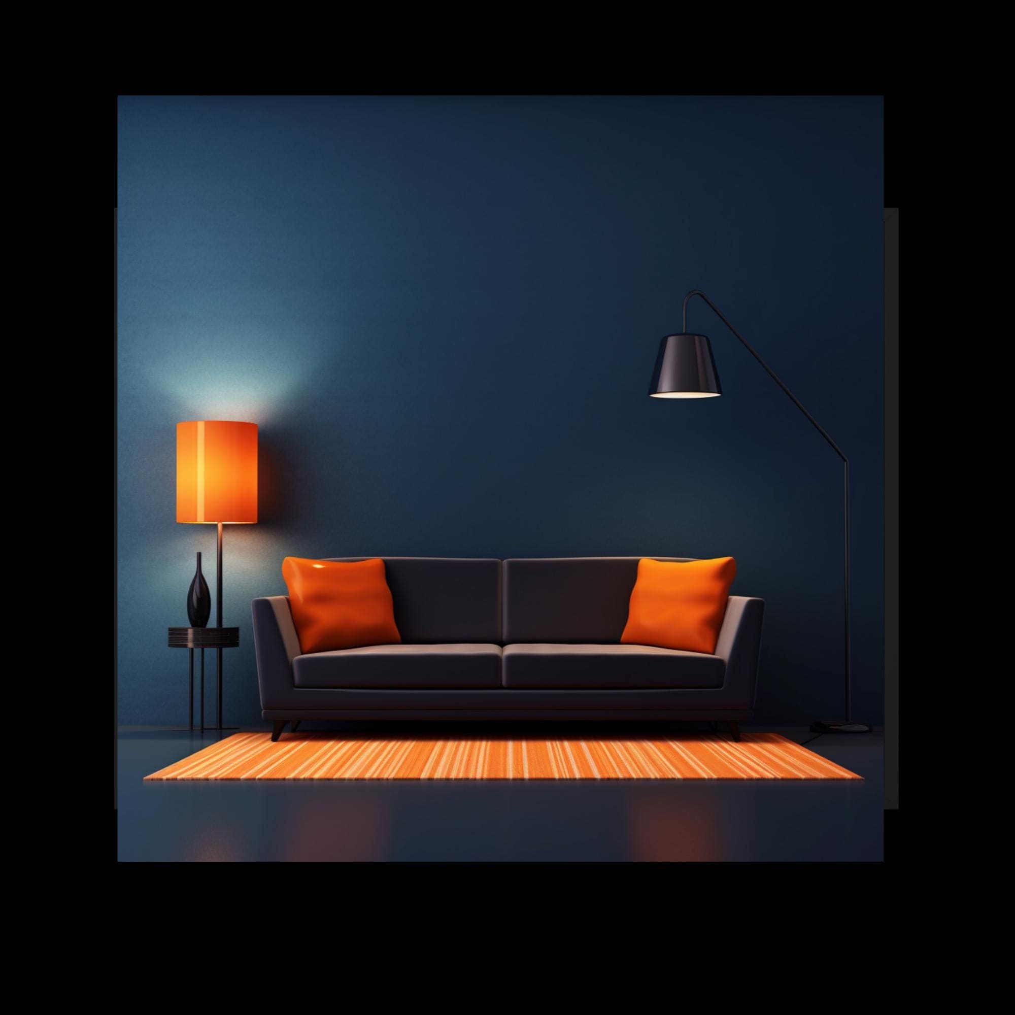 Toile encadrée Noir / 18″×24″ Laurent Hassid