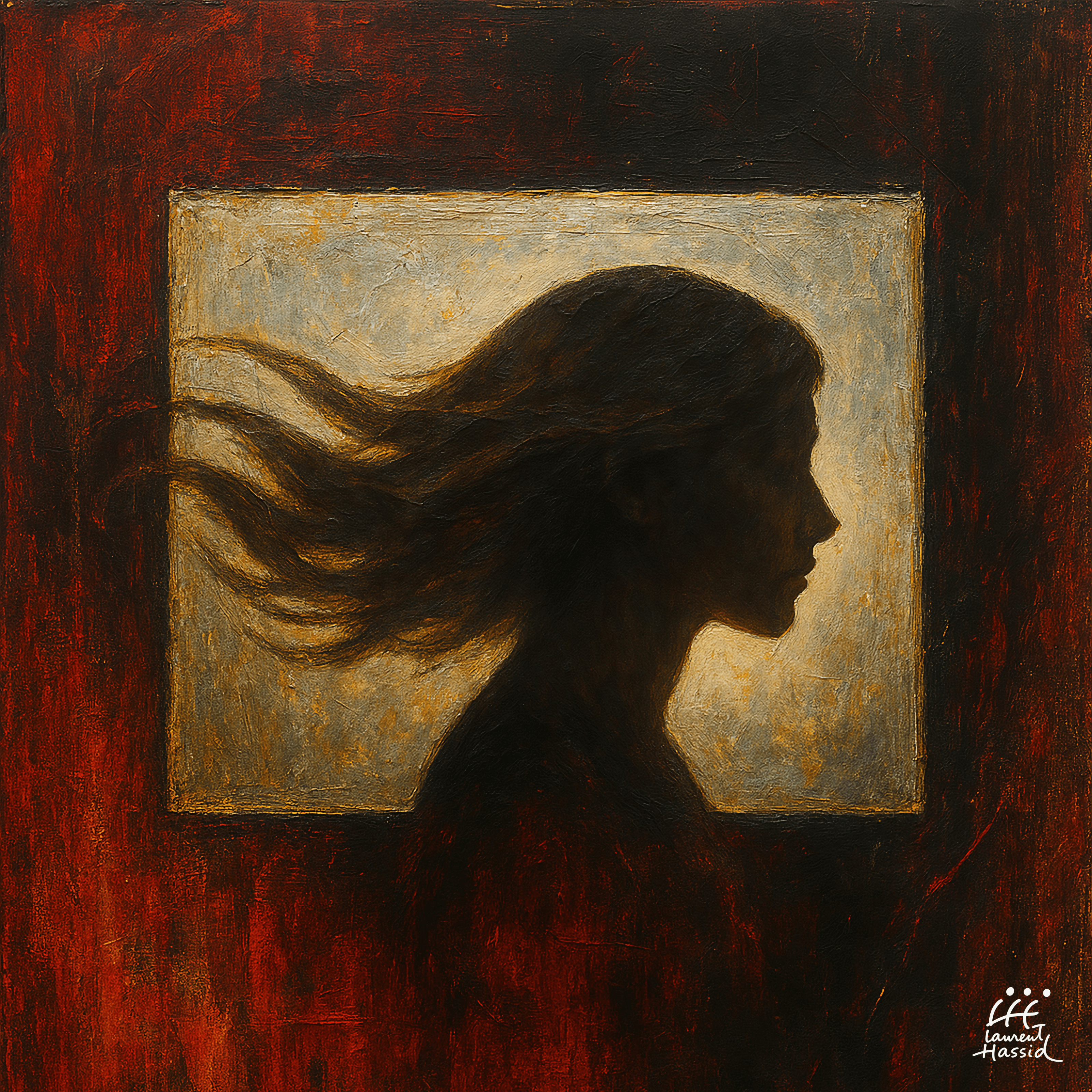 Toile encadrée | Présences Invisibles n°1 Toile encadrée 12″×12″ Laurent Hassid