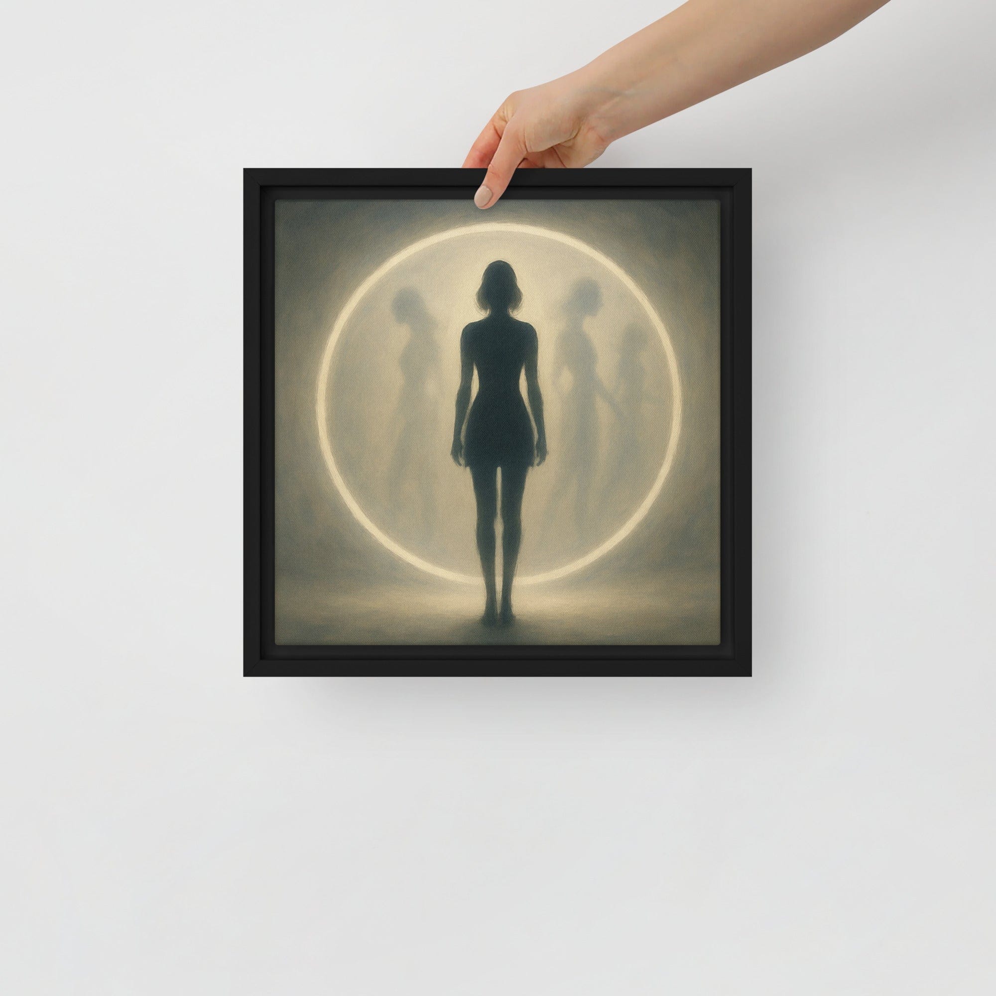 Toile encadrée - "Seuils de Soi" - Spirit Space 12″×12″ Laurent Hassid Studio