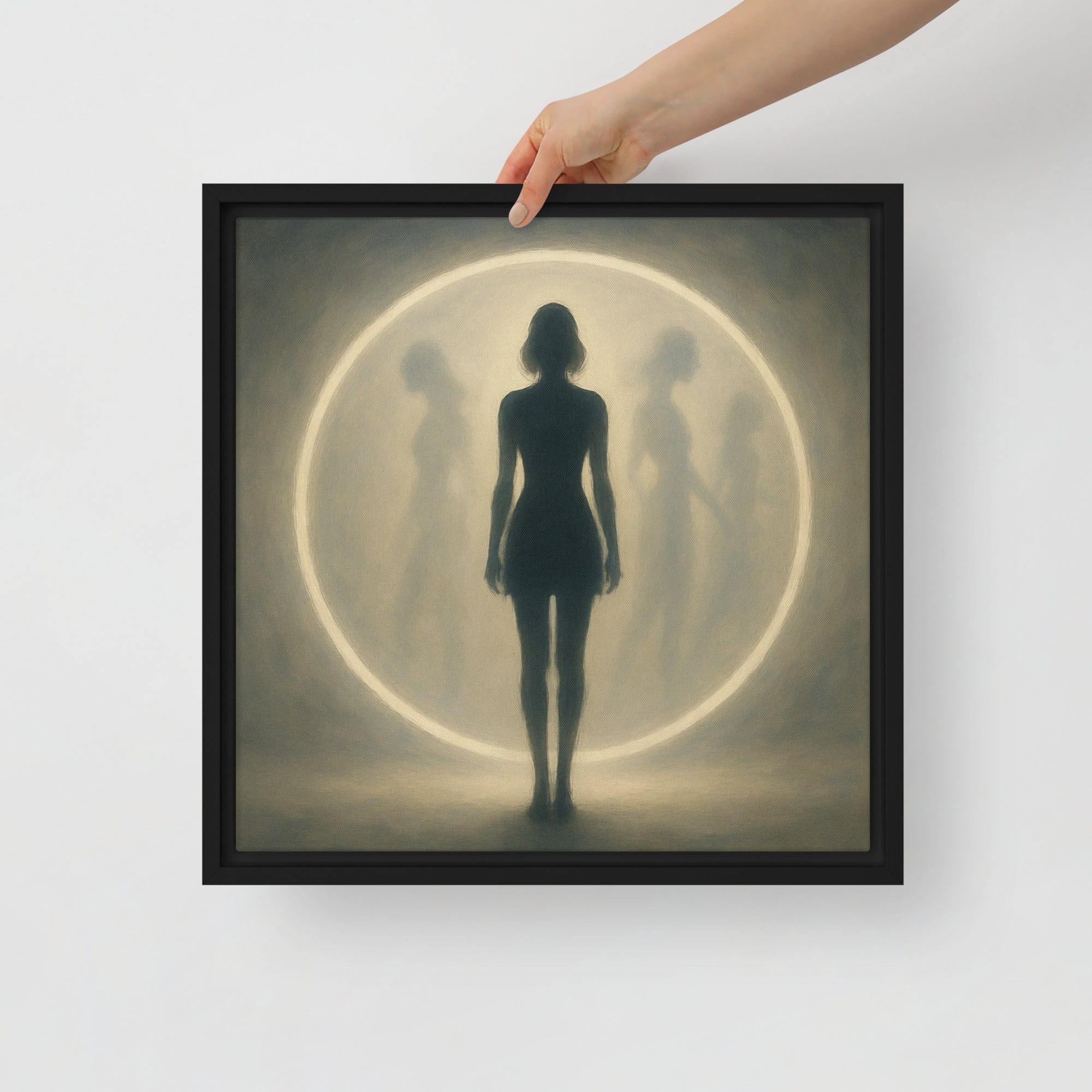 Toile encadrée - "Seuils de Soi" - Spirit Space 16″×16″ Laurent Hassid Studio